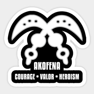 Akofena | Adinkra Symbol | African | African American | Black Lives Sticker